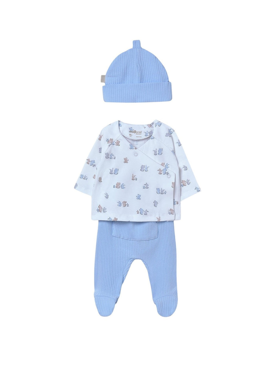 Set prenda babygrow Azul céu (Celeste)  para Bebé Menino - Mayoral