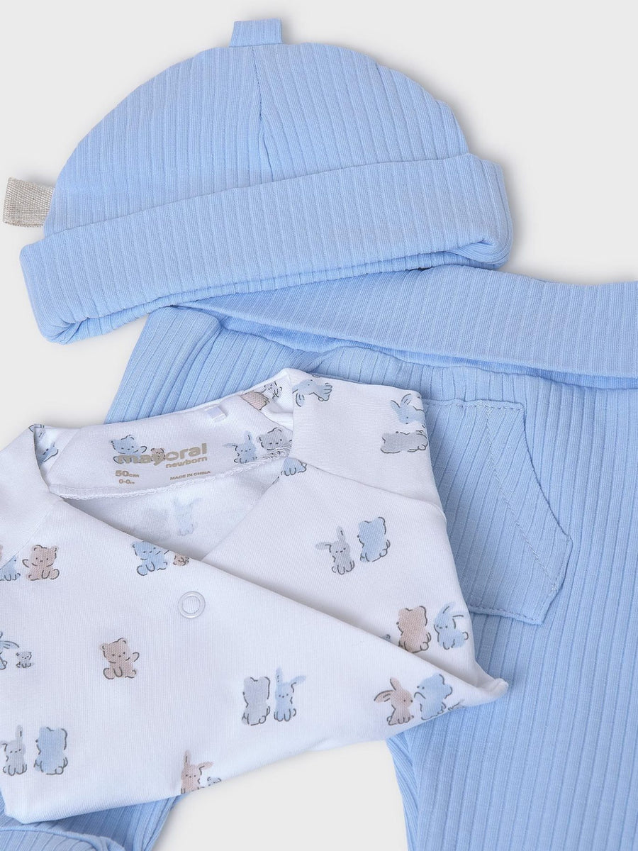 Set prenda babygrow Azul céu (Celeste)  para Bebé Menino - Mayoral