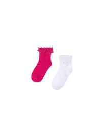 Pack 2 soquetes Magenta (Magenta)  para Menina - Mayoral