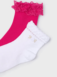 Pack 2 soquetes Magenta (Magenta)  para Menina - Mayoral