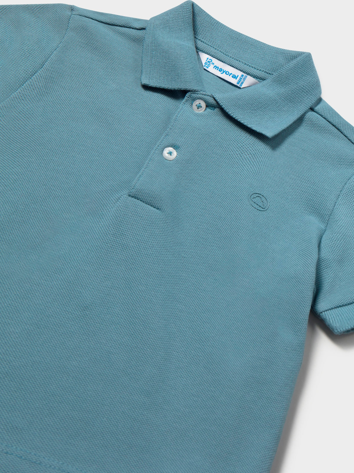 Polo m/curta granito básico Azul jade (Verde Água)  para Bebé Menino - Mayoral