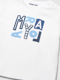 Camiseta básica Branco (Branco)  para Bebé Menino - Mayoral