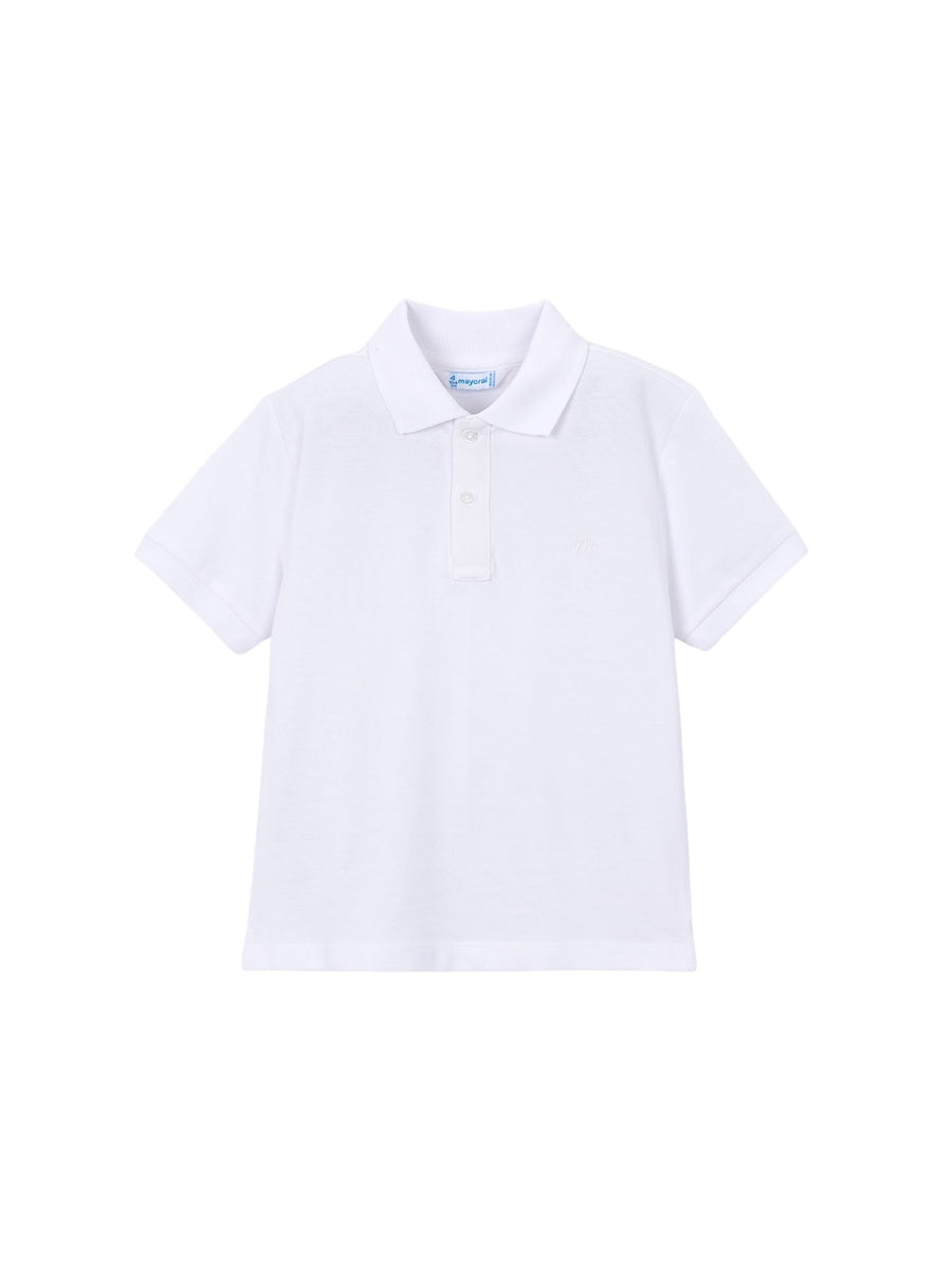 Polo m/curta granito básico Branco (Branco)  para Menino - Mayoral
