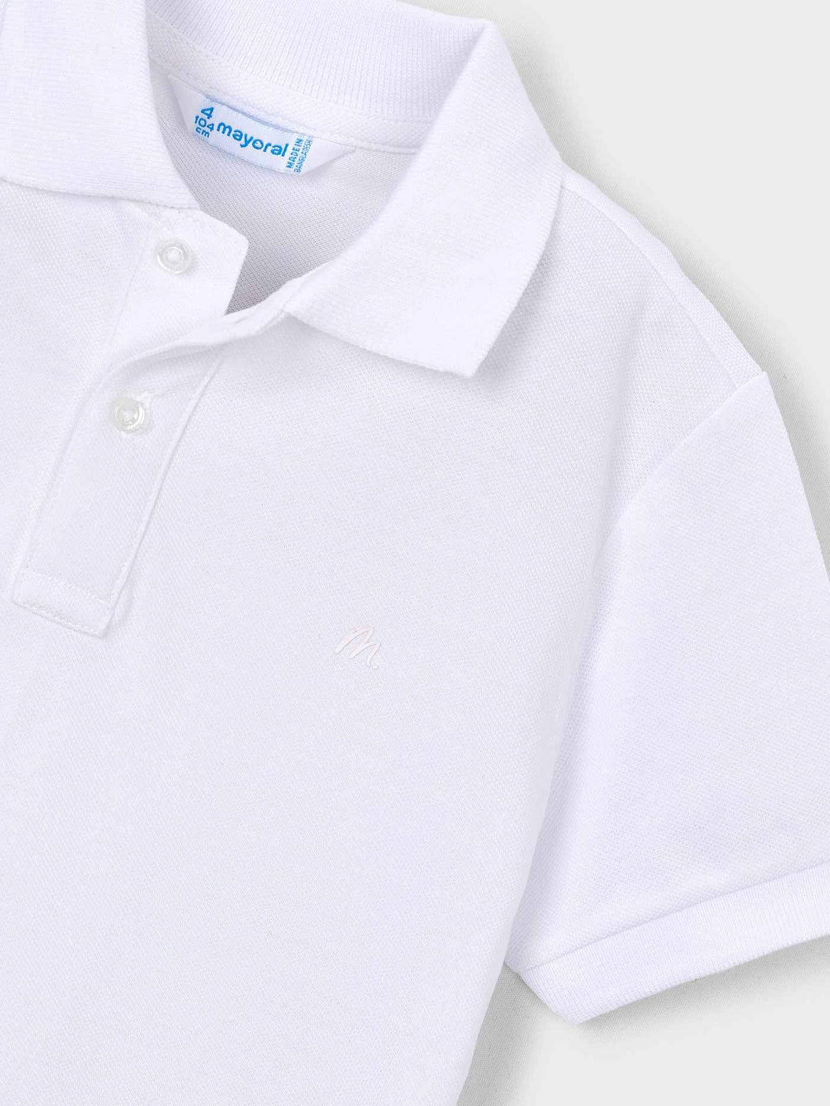 Polo m/curta granito básico Branco (Branco)  para Menino - Mayoral