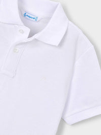 Polo m/curta granito básico Branco (Branco)  para Menino - Mayoral