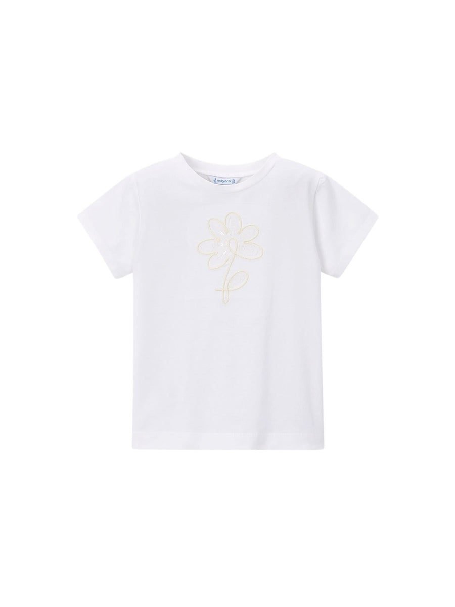 Camiseta básica Branco (Branco)  para Menina - Mayoral
