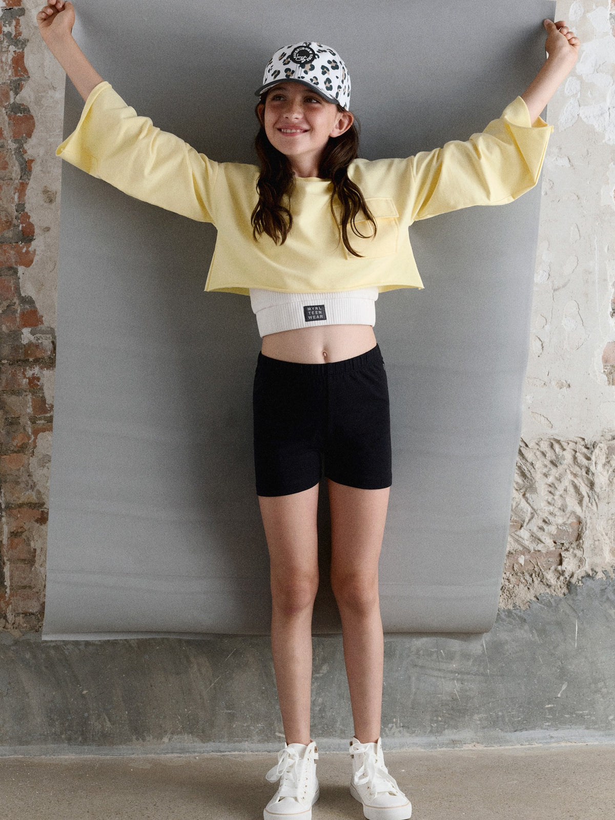 Short malha básico Preto (Preto)  para Menina - Mayoral