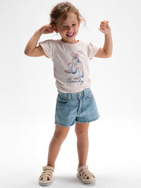 Short ganga básico Claro (Ganga c/ Lavagem)  para Menina - Mayoral