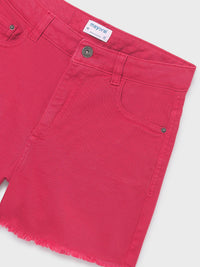 Short sarja básico Cereja (Vermelho)  para Menina - Mayoral
