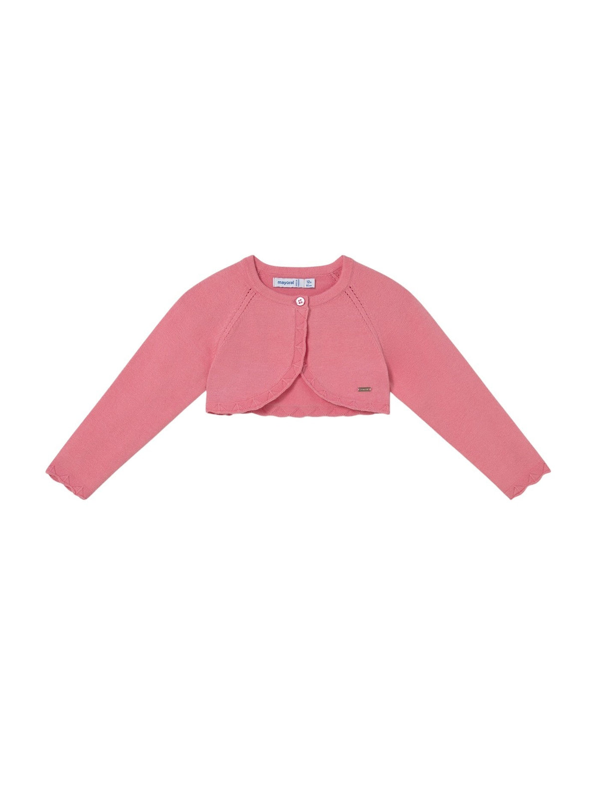 Casaco bolero tricô básico Gerânio (Rosa)  para Bebé Menina - Mayoral