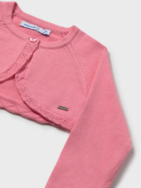 Casaco bolero tricô básico Gerânio (Rosa)  para Bebé Menina - Mayoral