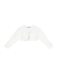 Casaco bolero tricô básico Crú (Creme / Pérola)  para Bebé Menina - Mayoral