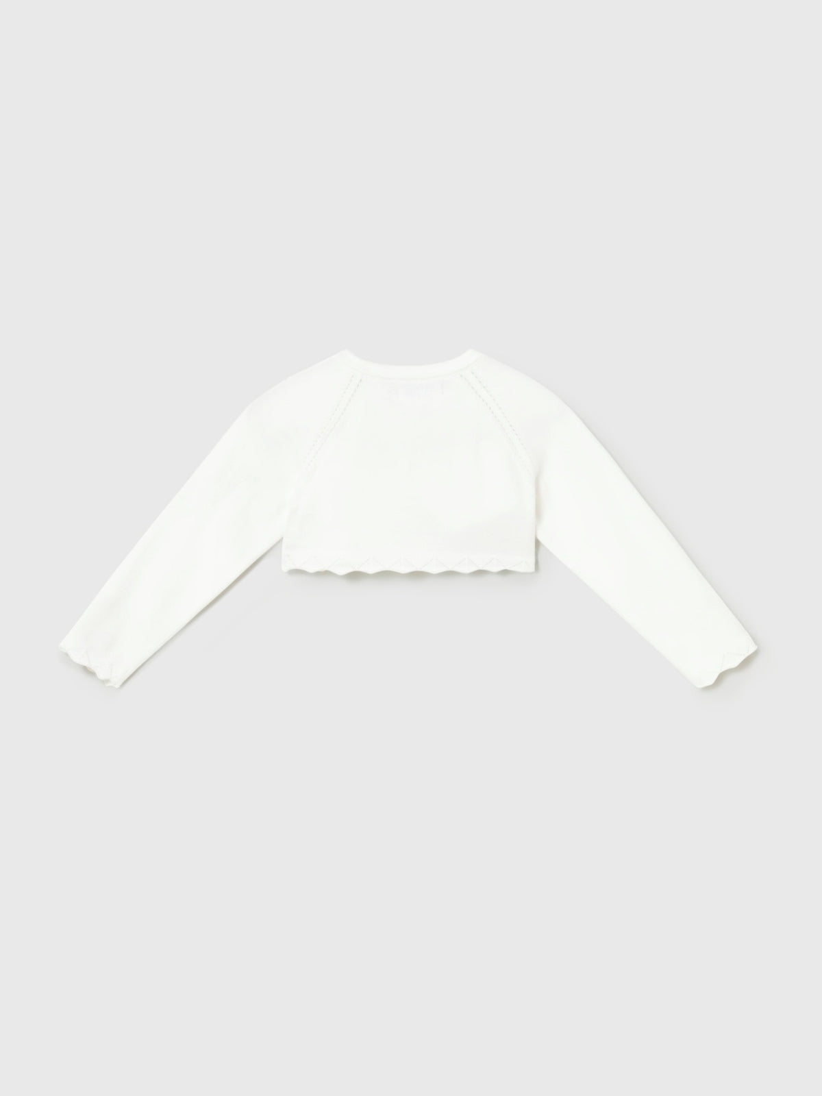 Casaco bolero tricô básico Crú (Creme / Pérola)  para Bebé Menina - Mayoral