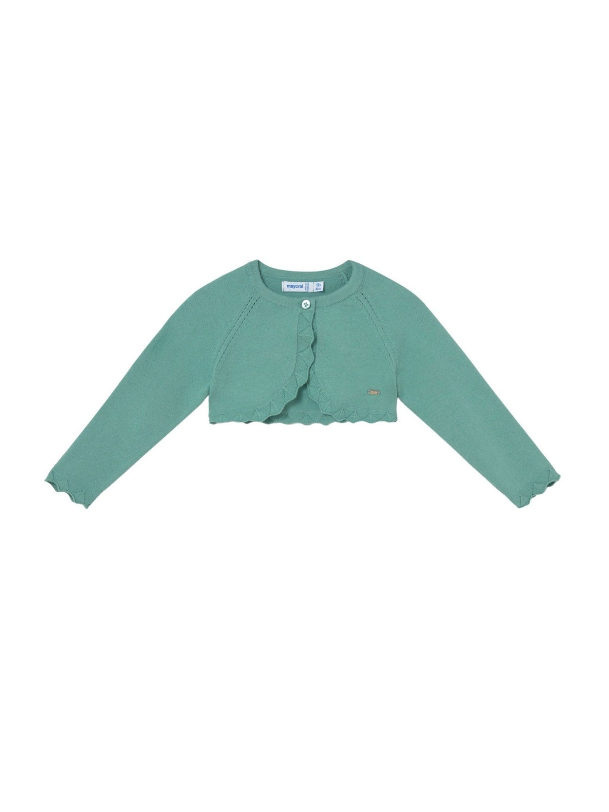 Casaco bolero tricô básico Menta (Verde seco)  para Bebé Menina - Mayoral