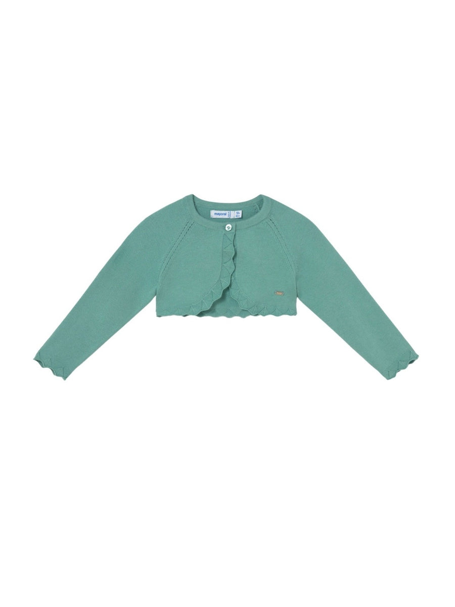 Casaco bolero tricô básico Menta (Verde seco)  para Bebé Menina - Mayoral