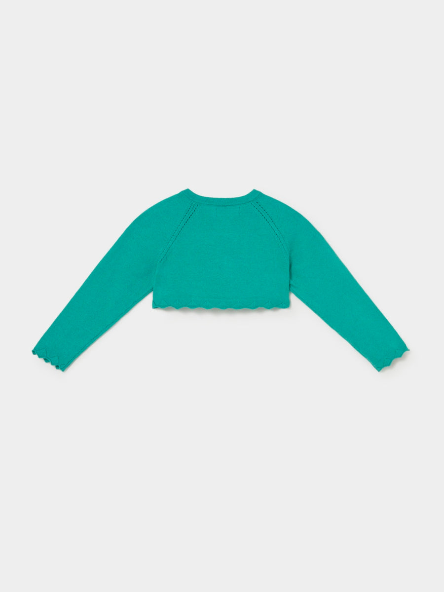 Casaco bolero tricô básico Menta (Verde seco)  para Bebé Menina - Mayoral