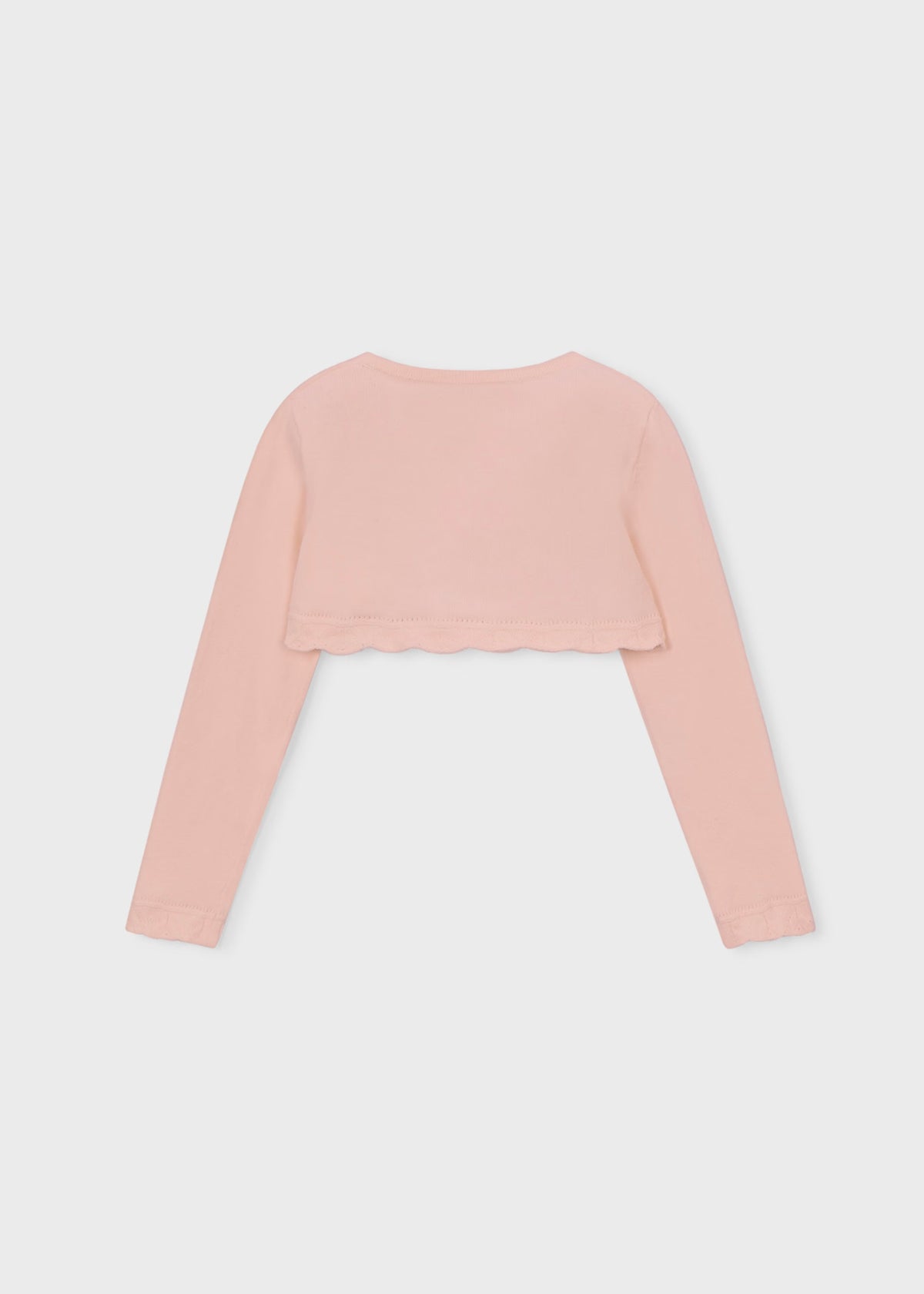 Casaco bolero tricô básico Blossom (Salmão)  para Menina - Mayoral