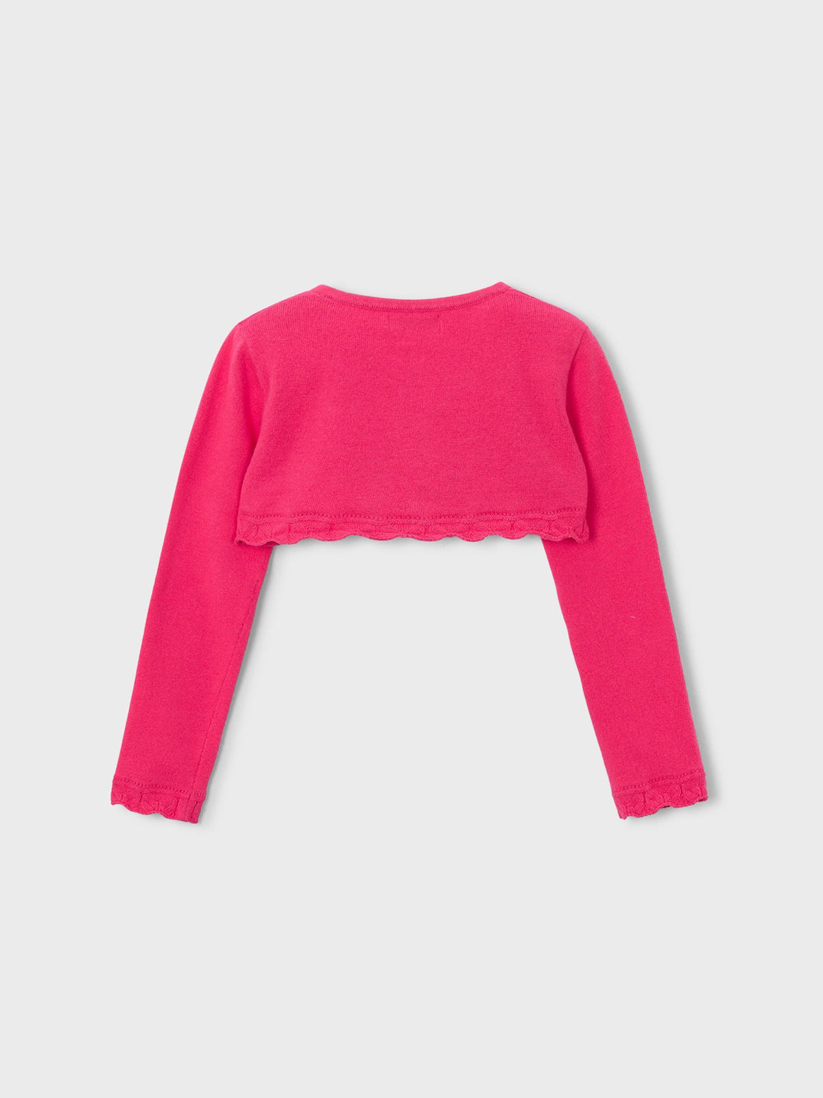 Casaco bolero tricô básico Clavel (Fúcsia)  para Menina - Mayoral