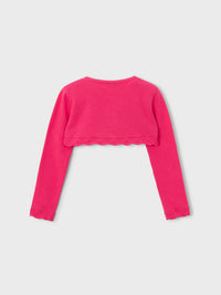 Casaco bolero tricô básico Clavel (Fúcsia)  para Menina - Mayoral