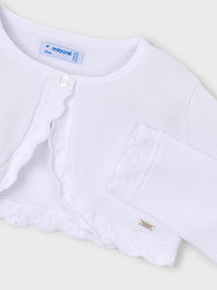Casaco bolero tricô básico Branco (Branco)  para Menina - Mayoral
