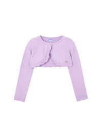 Casaco bolero tricô básico Rosa malva (Lilás)  para Menina - Mayoral