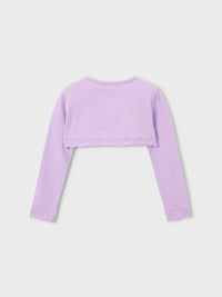 Casaco bolero tricô básico Rosa malva (Lilás)  para Menina - Mayoral
