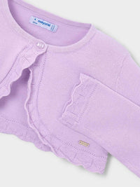 Casaco bolero tricô básico Rosa malva (Lilás)  para Menina - Mayoral