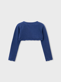 Casaco bolero tricô básico Porcelana (Azul)  para Menina - Mayoral