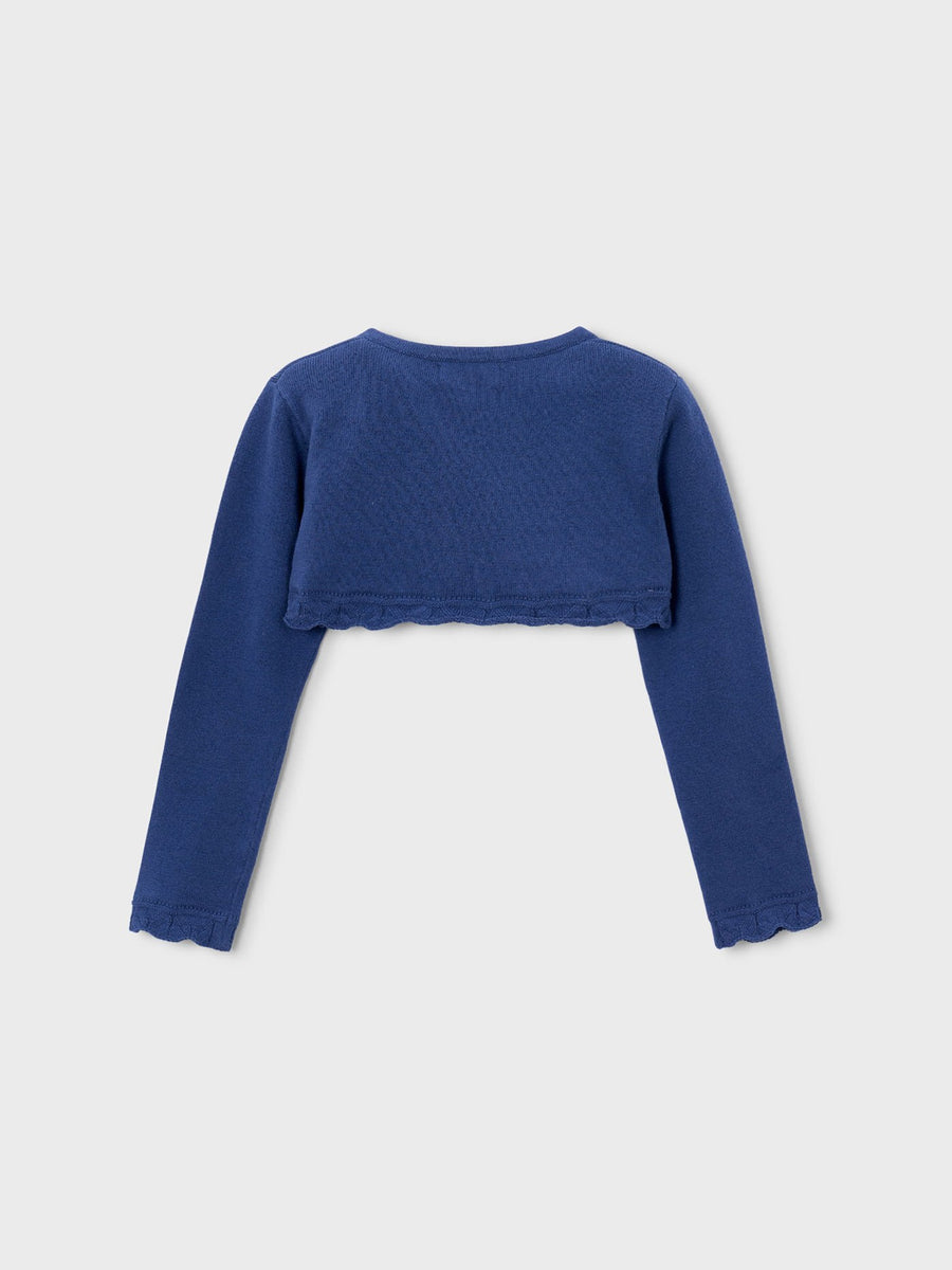 Casaco bolero tricô básico Porcelana (Azul)  para Menina - Mayoral