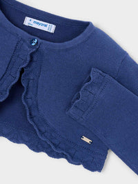 Casaco bolero tricô básico Porcelana (Azul)  para Menina - Mayoral