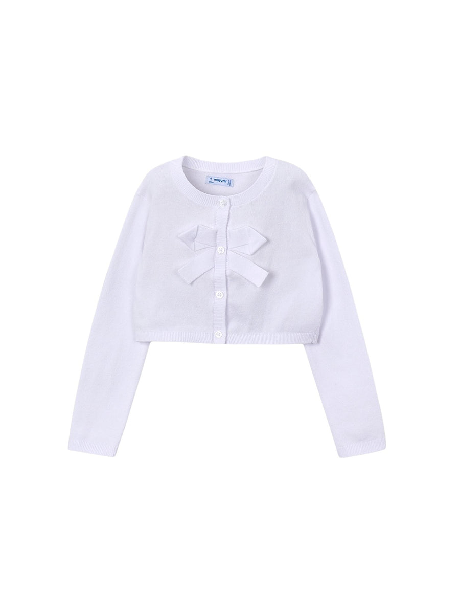 Casaco tricô básico Branco (Branco)  para Menina - Mayoral