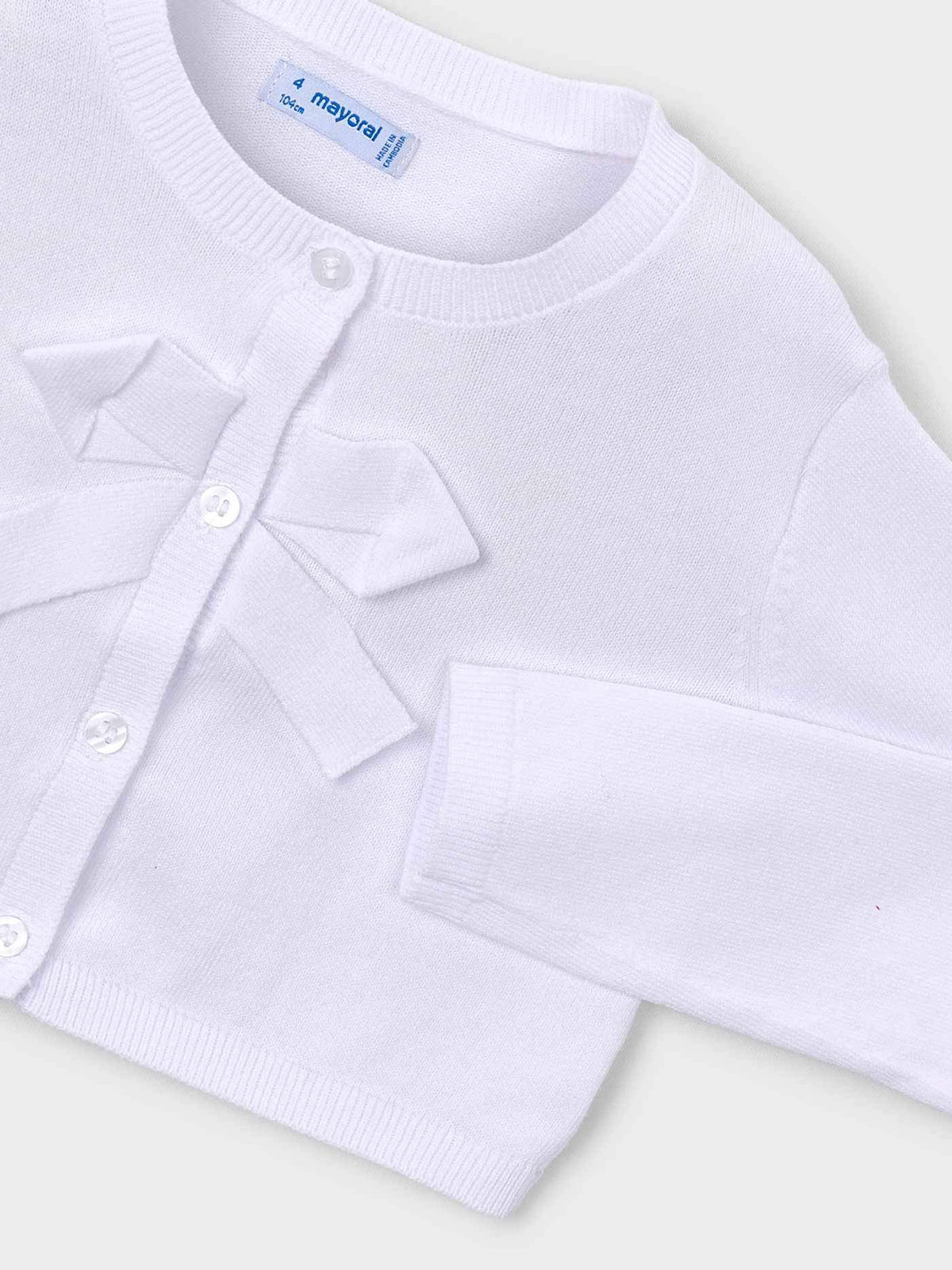 Casaco tricô básico Branco (Branco)  para Menina - Mayoral