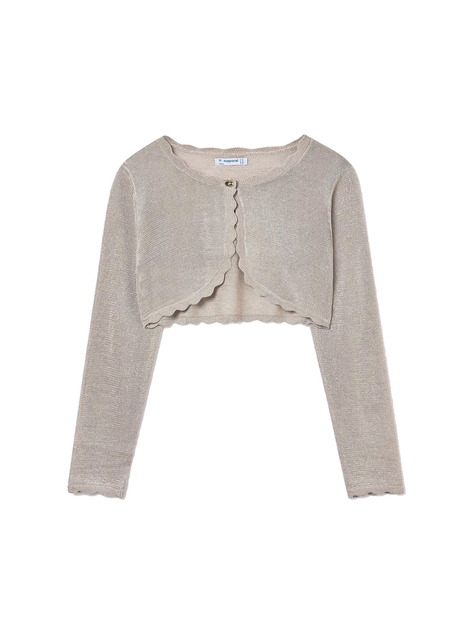 Casaco tricot básico  (Bege)  para Menina - Mayoral