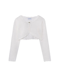 Casaco tricot básico Crú (Creme / Pérola)  para Menina - Mayoral