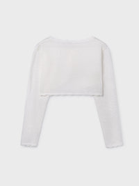 Casaco tricot básico Crú (Creme / Pérola)  para Menina - Mayoral
