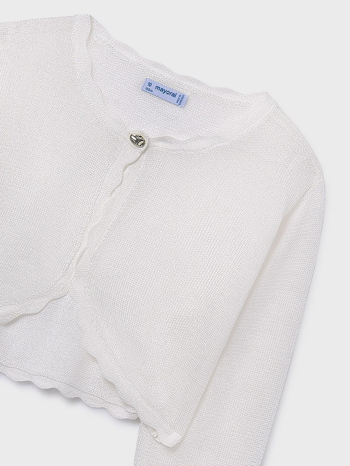 Casaco tricot básico Crú (Creme / Pérola)  para Menina - Mayoral
