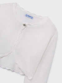 Casaco tricot básico Crú (Creme / Pérola)  para Menina - Mayoral