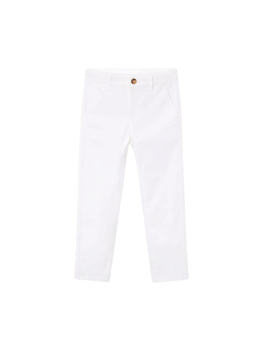 Calça sarja básica Branco (Branco)  para Menino - Mayoral