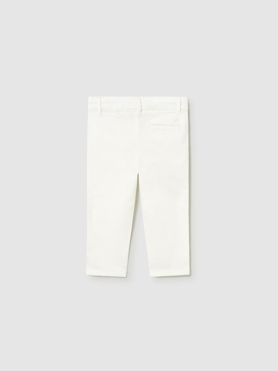 Calça sarja básica Nata (Creme / Pérola)  para Bebé Menino - Mayoral