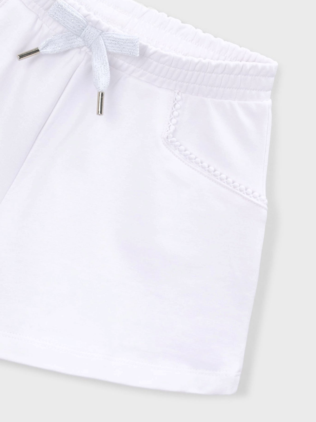 Short felpa básico Branco (Branco)  para Menina - Mayoral