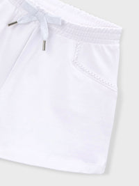 Short felpa básico Branco (Branco)  para Menina - Mayoral