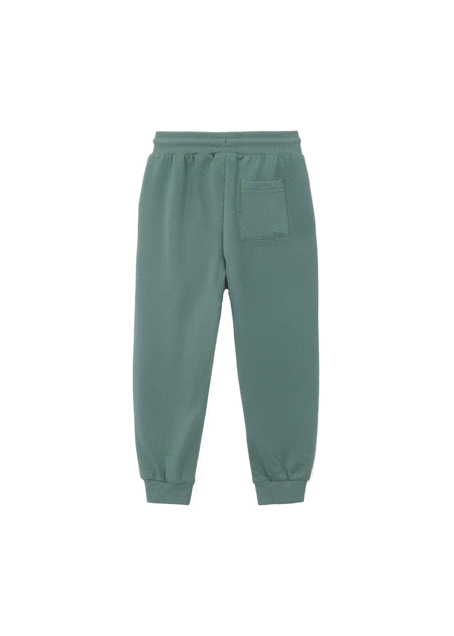 Calça felpa básica punhos  (Verde seco)  para Menino - Mayoral