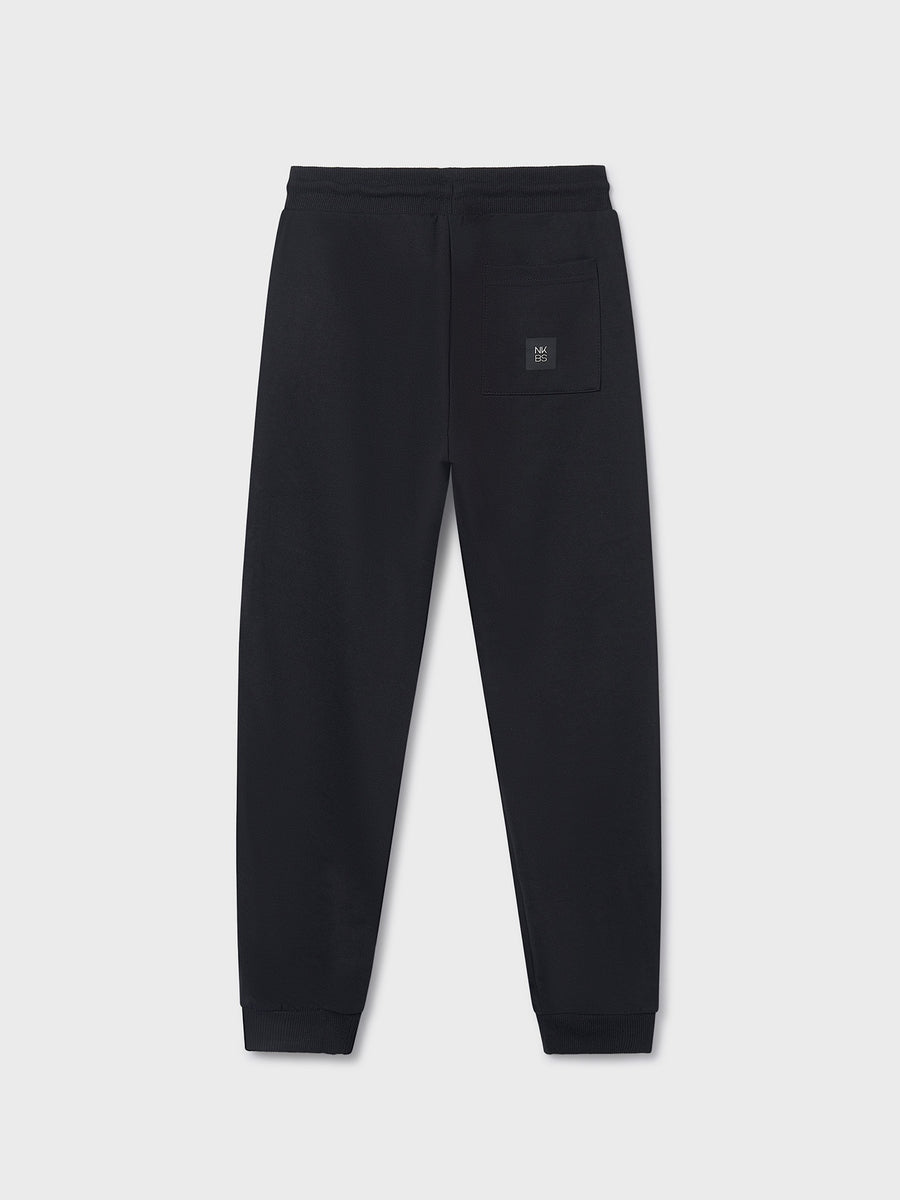 Calça felpa básica punhos Preto (Preto)  para Menino - Mayoral