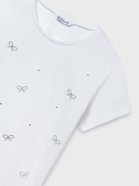 Camiseta básica Branco (Branco)  para Menina - Mayoral