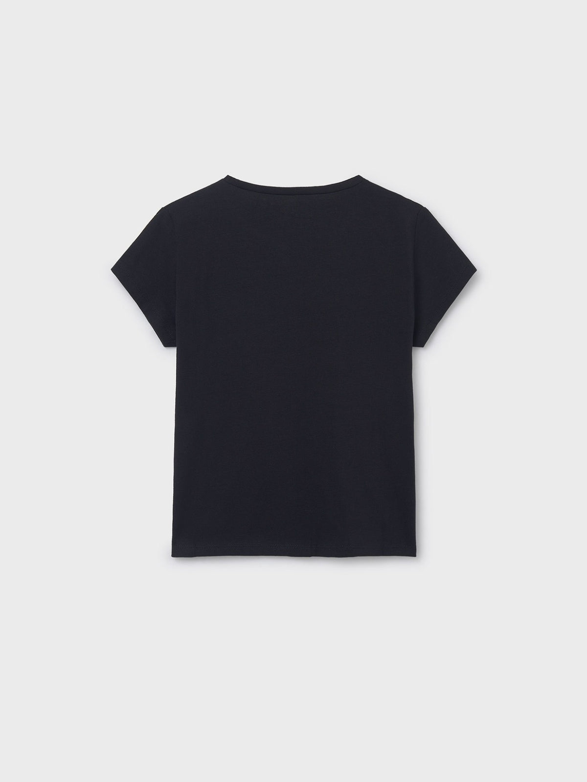 Camiseta básica Preto (Preto)  para Menina - Mayoral