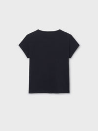 Camiseta básica Preto (Preto)  para Menina - Mayoral