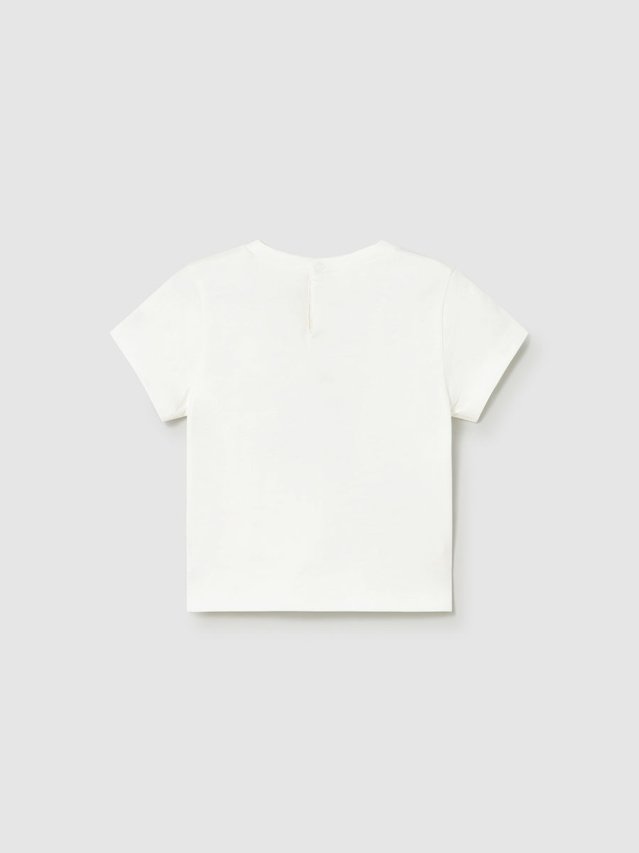Camiseta m/curta cachorro Nata (Creme / Pérola)  para Bebé Menino - Mayoral
