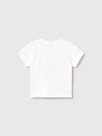 Camiseta m/curta cachorro Branco (Branco)  para Bebé Menino - Mayoral