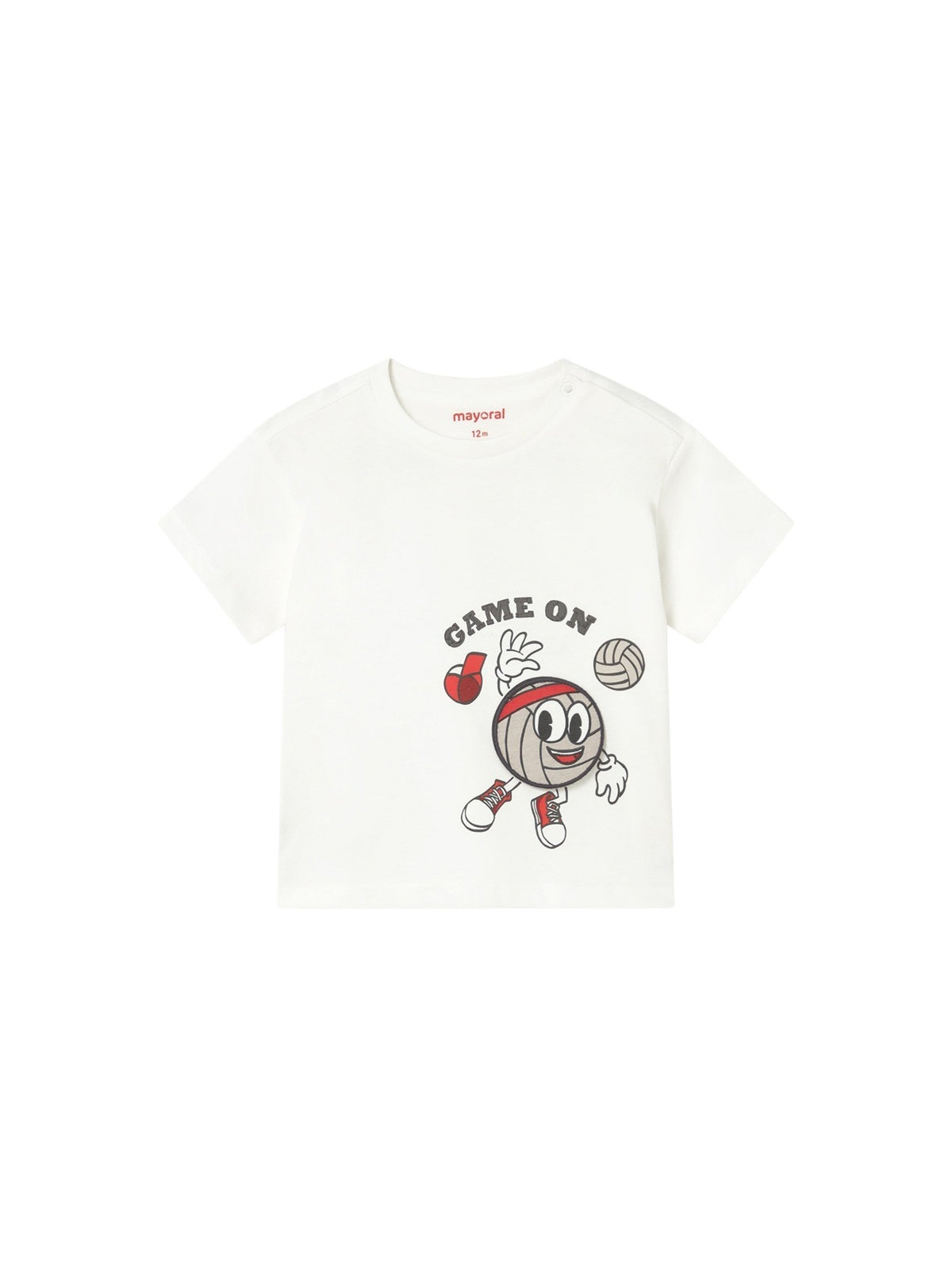T´shirt play "game on" Nata (Creme / Pérola)  para Bebé Menino - Mayoral
