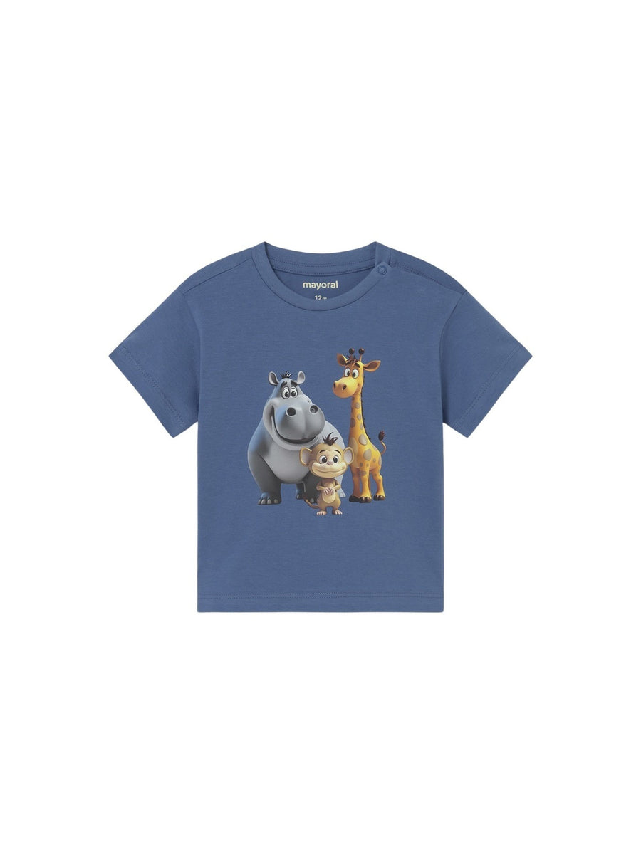 T´shirt animal Azul cobal (Azul)  para Bebé Menino - Mayoral